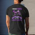 Alzheimer's Awareness I Wear Purple In Memory Of My Dad Mens Back Print T-shirt Gifts for Him