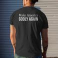 Make America Godly Again Basic Mens Back Print T-shirt Gifts for Him