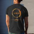 America Total Solar Eclipse 2024 Solar Eclipse Men's T-shirt Back Print Gifts for Him