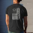 American Flag Best Buckin' Dad Ever Deer Hunter Mens Back Print T-shirt Gifts for Him
