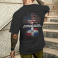 American Raised With Dominican Roots Republic Men's T-shirt Back Print Funny Gifts