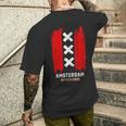 Amsterdam Netherlands Dutch Vintage T-Shirt mit Rückendruck Geschenke für Ihn