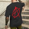 Anarchy Symbol Anarcho Punk S T-Shirt mit Rückendruck Geschenke für Ihn