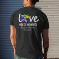 Angelman Syndrome Awareness Mens Back Print T-shirt Gifts for Him