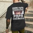 Anime Papaatertagatertagsgeschenk Anime Papaater T-Shirt mit Rückendruck Geschenke für Ihn