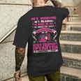 Annoying Hilarious My Heavy Equipment OperatorMen's T-shirt Back Print Gifts for Him