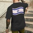 Apoye A Israel Con La Bandera Israelí Con La Estrella De David Camiseta Hombre Estampado Espalda Regalos para él