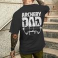 Archery Dad Archer Men Fathers Day Vintage Bow And Arrow Men's T-shirt Back Print Gifts for Him