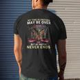 Army Veterans My Time In Uniform May Be Over Mens Back Print T-shirt Gifts for Him