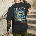 Art Total Solar Eclipse 2024 Paducah Ky Men's T-shirt Back Print Gifts for Him