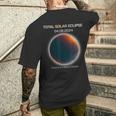 Astronomy Once In A Lifetime Eclipse Minimalistic Solar Ecli Men's T-shirt Back Print Gifts for Him