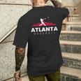 Atlanta Baseball Vintage Minimalist Retro Baseball Lover Men's T-shirt Back Print Gifts for Him