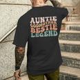Aunt Auntie Godmother Bestie Legend Men's T-shirt Back Print Gifts for Him
