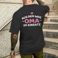 Aus Dem Weg Oma Im Einsatz T-Shirt mit Rückendruck Geschenke für Ihn