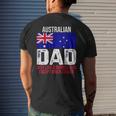 Australian Dad Australia Flag Mens Back Print T-shirt Gifts for Him