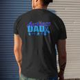 Autism Dad Awareness Ribbon Mens Back Print T-shirt Gifts for Him