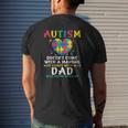 Autism Doesn't Come With Manual Dad Autism Awareness Puzzle Mens Back Print T-shirt Gifts for Him