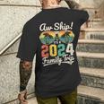 Aw Ship It's A 2024 Family Trip Family Cruise Vintage Men's T-shirt Back Print Gifts for Him