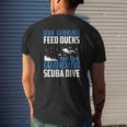 Awesome Grandads Scuba Dive Diving Grandpa Diver Mens Back Print T-shirt Gifts for Him