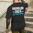 Bachelor 2024 Ich Habe Fertig Bachelor Passed T-Shirt mit Rückendruck Geschenke für Ihn