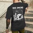 Bad Omen Snake And Skull Bad Omen T-Shirt mit Rückendruck Geschenke für Ihn