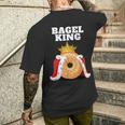 Bagel King Bagel Lover Cute Bagel T-Shirt mit Rückendruck Geschenke für Ihn