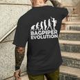 Bagpiper Evolution T-Shirt mit Rückendruck Geschenke für Ihn