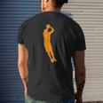 Basketball Jumpshot Graphic Gym Workout Mens Back Print T-shirt Gifts for Him