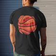 Basketball Point God Court Dad Mens Back Print T-shirt Gifts for Him