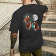 Basset Hound Howling At The Moon Basset Hound Men's T-shirt Back Print Funny Gifts