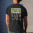 Basset Hound Stubborn Basset Hound Tricks Mens Back Print T-shirt Gifts for Him