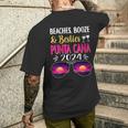 Beaches Booze Besties Punta Cana 2024 Vacation Spring Break Men's T-shirt Back Print Gifts for Him