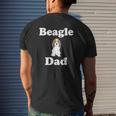 Beagle Dad Cute Puppy Fathers Day Dog Lovers Mens Back Print T-shirt Gifts for Him