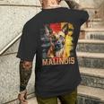 Berger Malinois Belgian Malinois Avec Drapeau Grunge T-shirt imprimé au dos Cadeaux pour lui