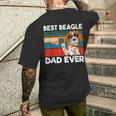 Best Beagle Dad Ever Best Beagle Dogs Dadintage T-Shirt mit Rückendruck Geschenke für Ihn