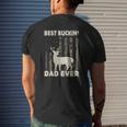 Best Buckin' Dad Ever Camo American Flag Hunter Mens Back Print T-shirt Gifts for Him