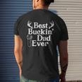 Best Buckin Dad Ever Mens Back Print T-shirt Gifts for Him