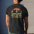 Best Cat Dad Ever Vintage Retro Style Black Cats Lover Mens Back Print T-shirt Gifts for Him