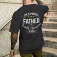 Best Dad I'm A Proud Father Of Totally Awesome Kids Mens Back Print T-shirt Gifts for Him