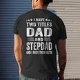Best Dad And Stepdad Cute Fathers Day From Wife V2 Mens Back Print T-shirt Gifts for Him