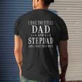 Best Dad And Stepdad Cute Mens Back Print T-shirt Gifts for Him