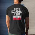 Best Dziadziu Ever Father's Day Polish Grandpa Mens Back Print T-shirt Gifts for Him
