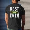 Best Fadda Ever Jamaican Dad Fathers Day Mens Back Print T-shirt Gifts for Him