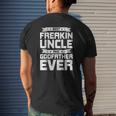 Best Freakin' Uncle And Godfather Ever Uncle Raglan Baseball Tee Mens Back Print T-shirt Gifts for Him
