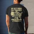 My Best Friend Has Your Back Proud Army Friend Military Mens Back Print T-shirt Gifts for Him