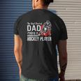 The Best Kind Of Dad Raises A Hockey Player Ice Hockey Team Sports Mens Back Print T-shirt Gifts for Him