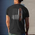 Best Papa Ever American Flag Fathers Day Mens Back Print T-shirt Gifts for Him