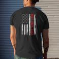 Best Papa Ever American Flag Dad Grandpa Father Mens Back Print T-shirt Gifts for Him