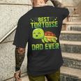 Best Tortoise Dad Ever Vintage Retro Papa Fathers Day Men's T-shirt Back Print Gifts for Him