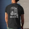 Best Truckin Uncle Ever American Flag Father's Day Mens Back Print T-shirt Gifts for Him
